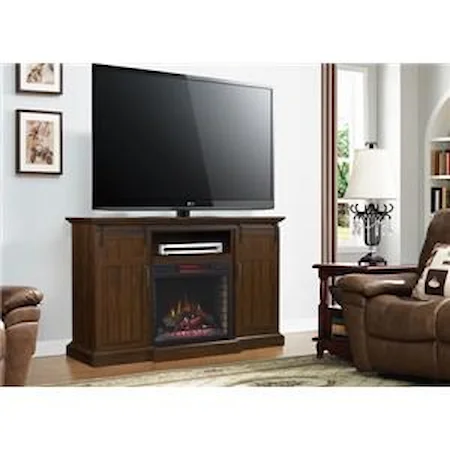 TV Console Mantel & Fireplace Insert  with Storage
